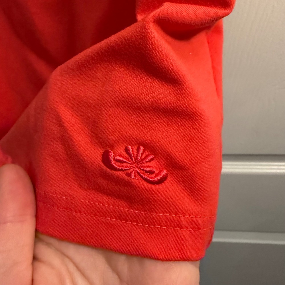 Old Navy Tank Top Coral Red XL Y2K Boho Embroidered Racerback Casual Summer - Picture 2 of 6